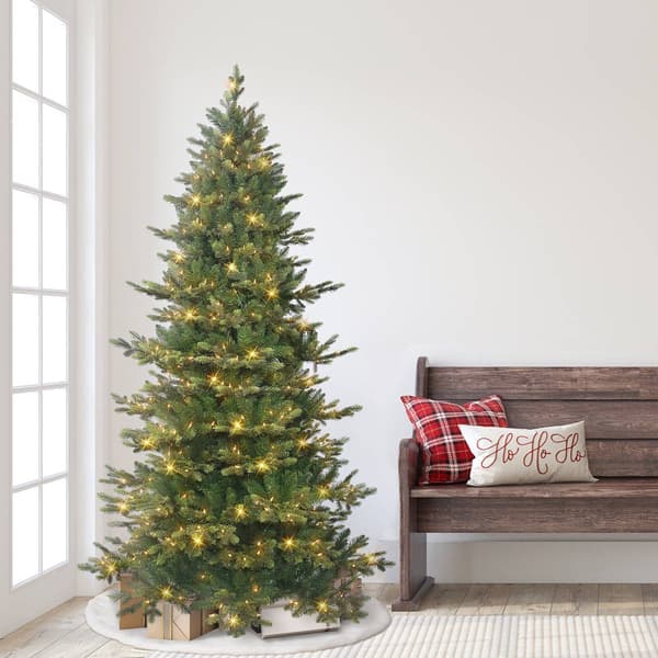 Puleo International 6.5ft Pre-lit Slim Royal Majestic Douglas Fir