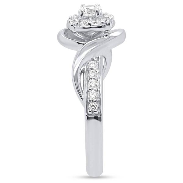 Nova Star® Sterling Silver 1/2ctw. Lab Grown Diamond Promise Ring