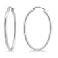 Designs by FMC 3mmx30mm Polish Oval Click-Top Hoop Earrings - image 2
