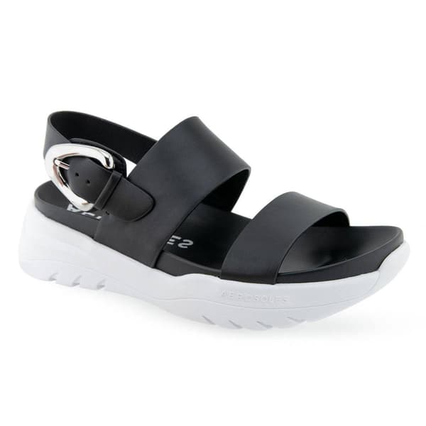 Womens Aerosoles Hari Buckled Strap Flatform Sandals
