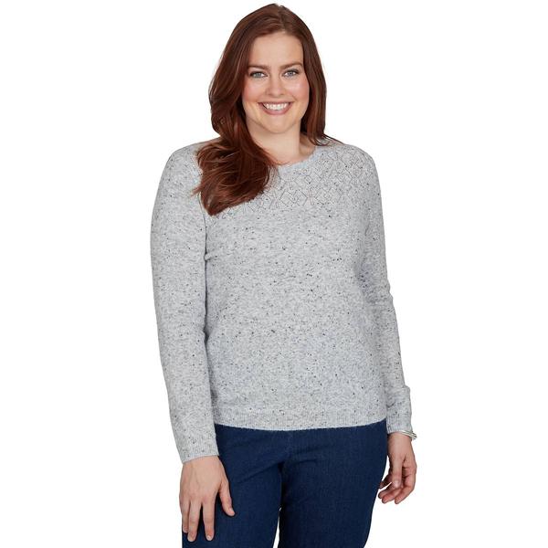 Womens Alfred Dunner Classics Soft Touch Crewneck Sweater - image 