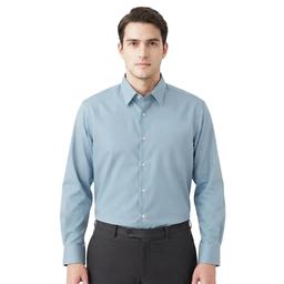 Mens Big & Tall Christian Aujard Blue Performance Dress Shirt
