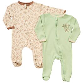 Baby Unisex &#40;NB-9M&#41; Tales & Stories 2pk Beary Much Sleepers