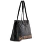Betsey Johnson Quilted Leopard Triple Compartment Tote - image 3