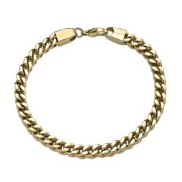 Mens Lynx Stainless Steel Foxtail Chain Bracelet