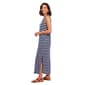 Womens Emily Daniels Sleeveless Stripe Side Slit Midi Dress - image 2