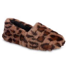 Womens Isotoner&#40;R&#41; Shay Faux Fur A-Line Slippers