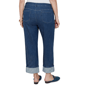 Plus Size Ruby Rd. Game of Luxe Pinstripe Wide Cuff Jeans - image 2