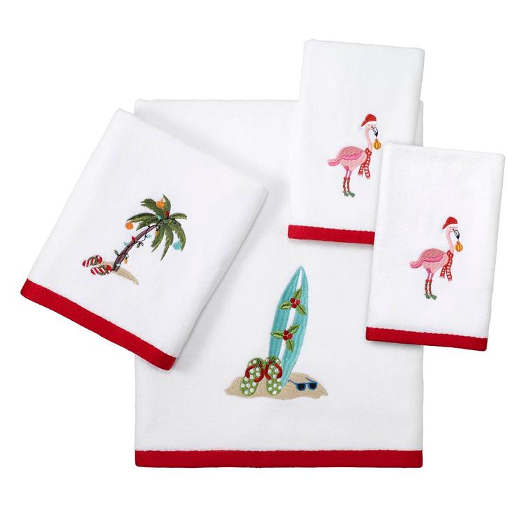 Avanti Flamingo Jingle Bath Towel