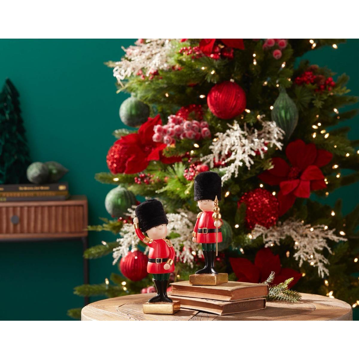 Melrose Holiday Nutcracker Soldier Figurine - Set of 2