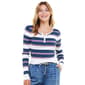 Juniors No Comment Polly Pullover Henley Sweater - image 1