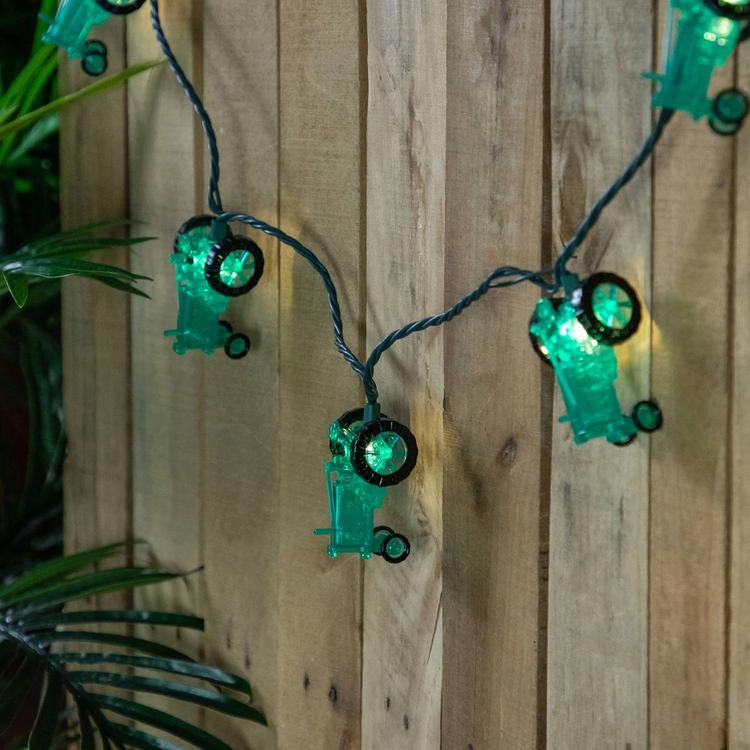 Northlight Seasonal 6ft. Green Tractors Patio String Light Set