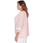 Plus Size Ruby Rd. Renaissance Romance 3/4 Sleeve Button Blouse - image 3