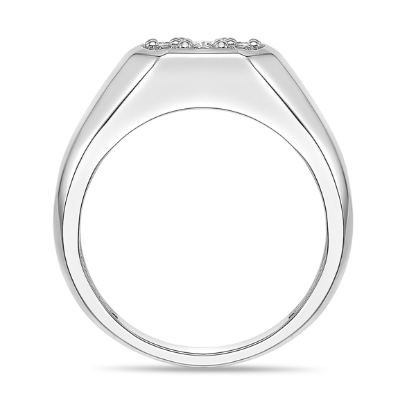 Mens Lynx Sterling Silver 3/4ctw. Lab-Grown Diamond Ring - 9R75SI