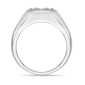 Mens Lynx Sterling Silver 3/4ctw. Lab-Grown Diamond Ring - 9R75SI - image 4