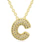 Accents by Gianni Argento 14kt. Gold Bubble Initial C Pendant - image 1