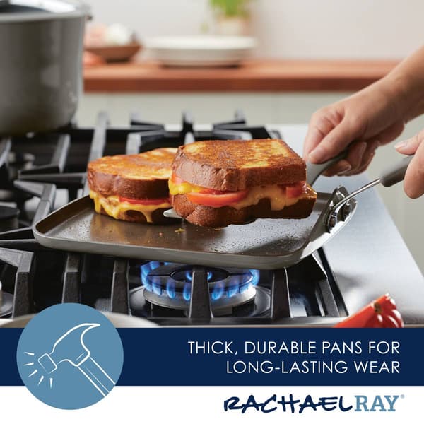 Rachael Ray Cook + Create 11in. Nonstick Aluminum Griddle Pan