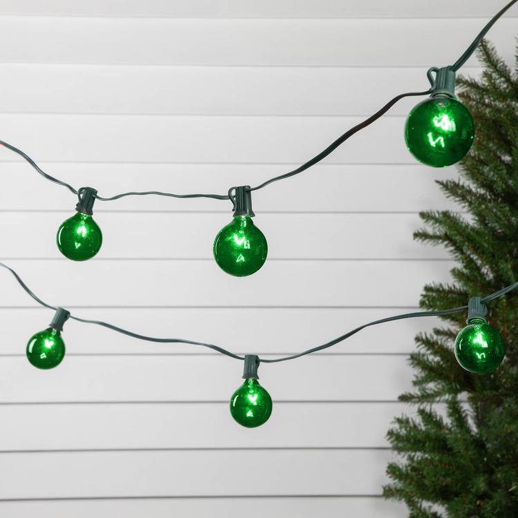 Northlight Seasonal 9ft. Green G50 Globe Christmas Patio Lights
