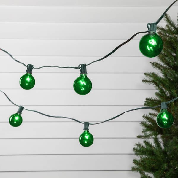 Northlight Seasonal 9ft. Green G50 Globe Christmas Patio Lights