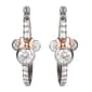 Splendere Cubic Zirconia Minnie Mouse Hoop Earrings - image 1