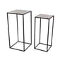 9th & Pike&#40;R&#41; Black Metal Contemporary Accent Table - Set of 2 - image 1