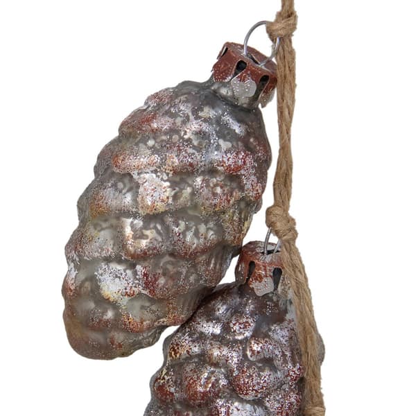 Northlight Seasonal Rust Mercury Christmas Pine Cone Ornament
