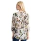 Womens Jones New York 3/4 Sleeve Floral Leaf Blouse - image 2