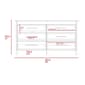 FM FURNITURE Luxor 6 Drawer Double Dresser - image 7