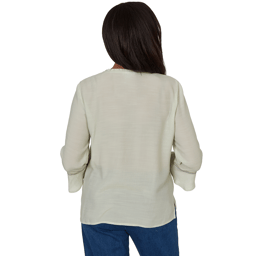 Womens Alfred Dunner Indigo Girls Floral Embroidery Blouse