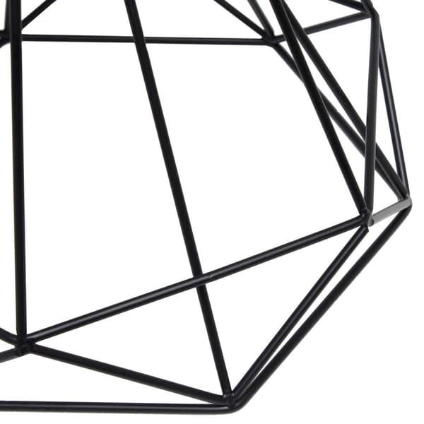 Lalia Home Studio Loft Geometric Wired Table Lamp w/Fabric Shade