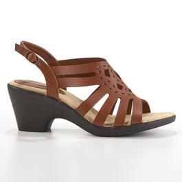 Womens Easy Street Jira Heeled Strappy Sandals