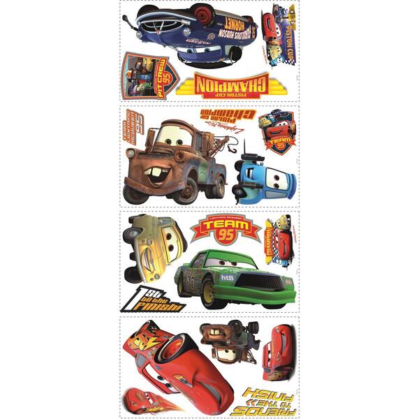 RoomMates&#40;R&#41; Cars - Piston Cup Champs Peel & Stick Wall Decal - image 