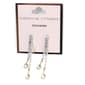 Adrienne Vittadini Silver Waterfall Rhinestone Drop Earrings - image 1