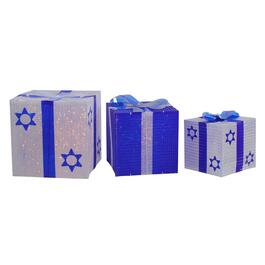 Northlight Seasonal 3pc. Shimmering Hanukkah Gift Box