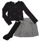 Girls (7-12) BTween(R) Butterfly Top w/ Socks & Houndstooth Skort - image 1