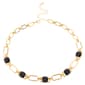 Ashley Cooper(tm) Gold-Tone Black Rhinestone Link Necklace - image 1