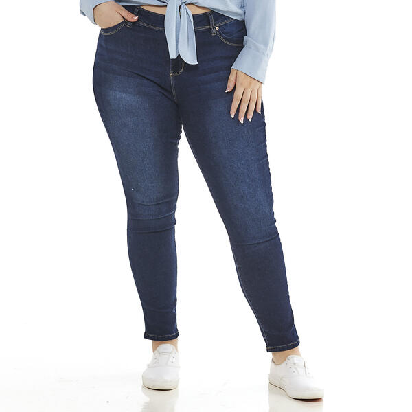 Juniors Plus YMI&#40;R&#41; Marley Washed Skinny Jeans - image 