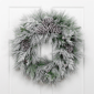 Northlight 26in. Snowy Needle Pine & Pinecone Christmas Wreath - image 3