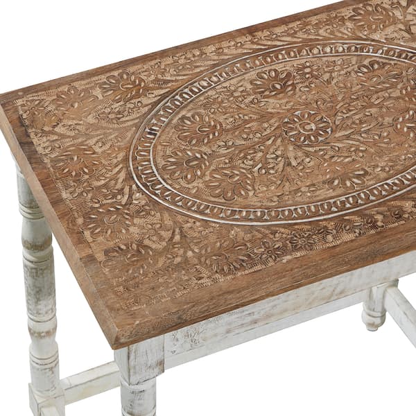 9th & Pike&#174; Nesting Mango Wood Side Tables - Set Of 2