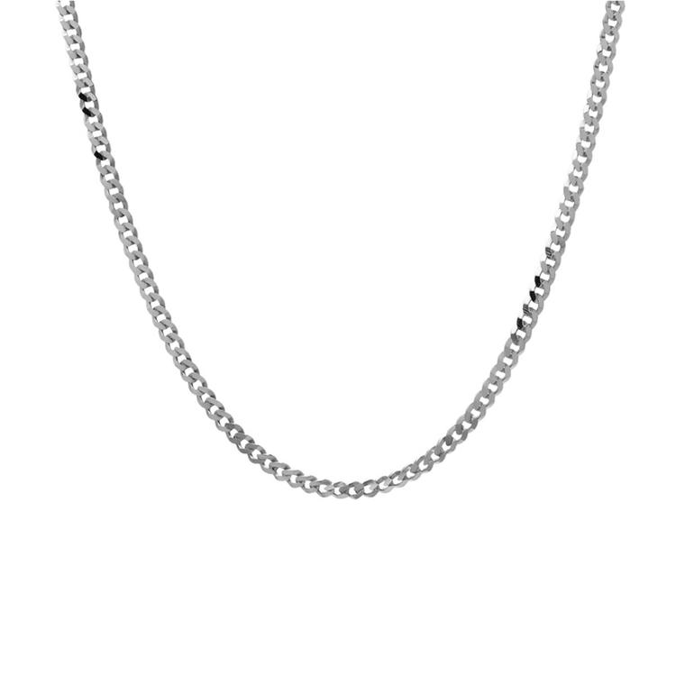 20in. Polished Sterlng Silver Grometta Chain Necklace