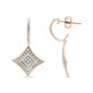 Haus of Brilliance Round Diamond Accent Dangle Rhombus Earrings - image 3