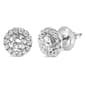 Haus of Brilliance 1ctw. Blue Lab Grown Diamond Halo Earrings - image 1