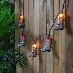 Northlight Seasonal 6ft. Cowboy Boots Patio String Light Set