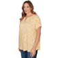 Plus Size Emaline Key Items Short Sleeve Ditsy Floral Tee - image 3