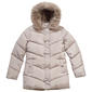 Girls (7-16) Kensie Girl Bow Placket Faux Fur Hood Puffer Jacket - image 1