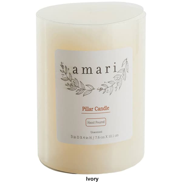 Amari 3x4 Wax Pillar Candle