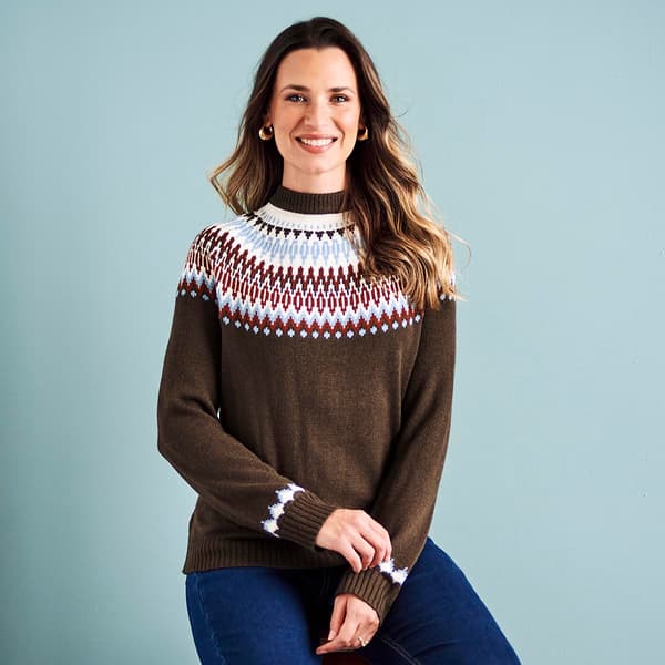 Petite Erika Fair Isle Sweater - image 