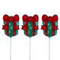 Northlight Seasonal Christmas Gift Box Pathway Markers - Set of 3 - image 1