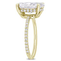 Gemstone Classics™ 10kt. Yellow Gold 4 7/8ctw. Moissanite Ring