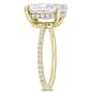 Gemstone Classics™ 10kt. Yellow Gold 4 7/8ctw. Moissanite Ring - image 3